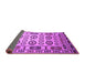 Sideview of Southwestern Purple Country Rug, tr2517pur