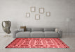 Country Red Washable Rugs