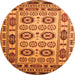 Square Southwestern Orange Country Rug, tr2517org