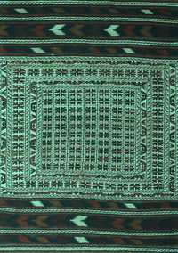 Southwestern Turquoise Country Rug, tr2518turq