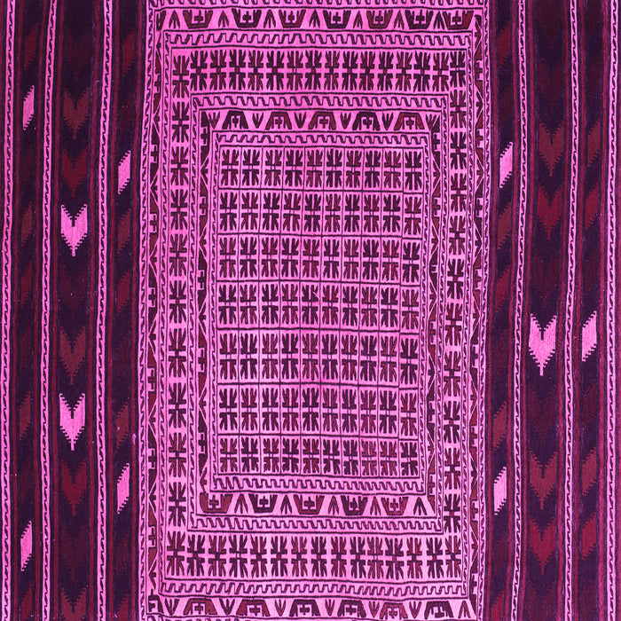 Square Southwestern Pink Country Rug, tr2518pnk