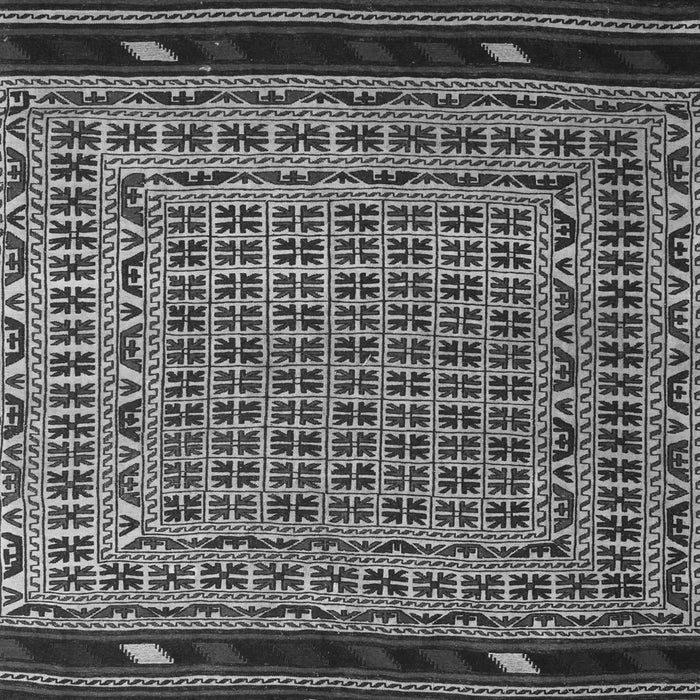 Southwestern Gray Country Rug, tr2518gry