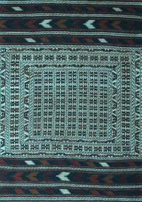 Southwestern Light Blue Country Rug, tr2518lblu