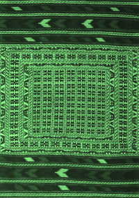 Southwestern Emerald Green Country Rug, tr2518emgrn