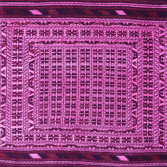 Machine Washable Southwestern Pink Country Rug, wshtr2518pnk