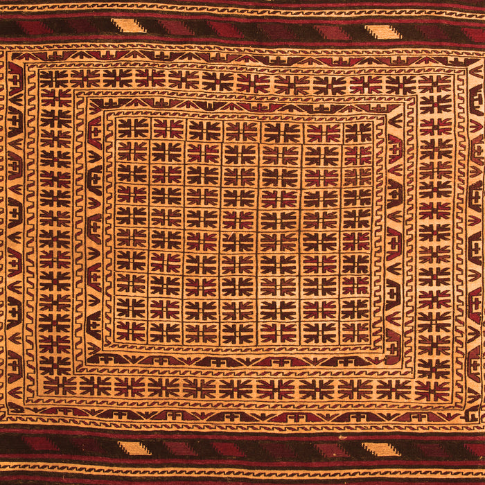 Southwestern Orange Country Rug, tr2518org