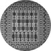 Machine Washable Southwestern Gray Country Rug, wshtr2519gry