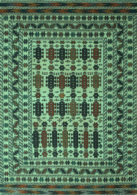 Southwestern Turquoise Country Rug, tr2519turq