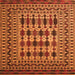 Serging Thickness of Southwestern Orange Country Rug, tr2519org