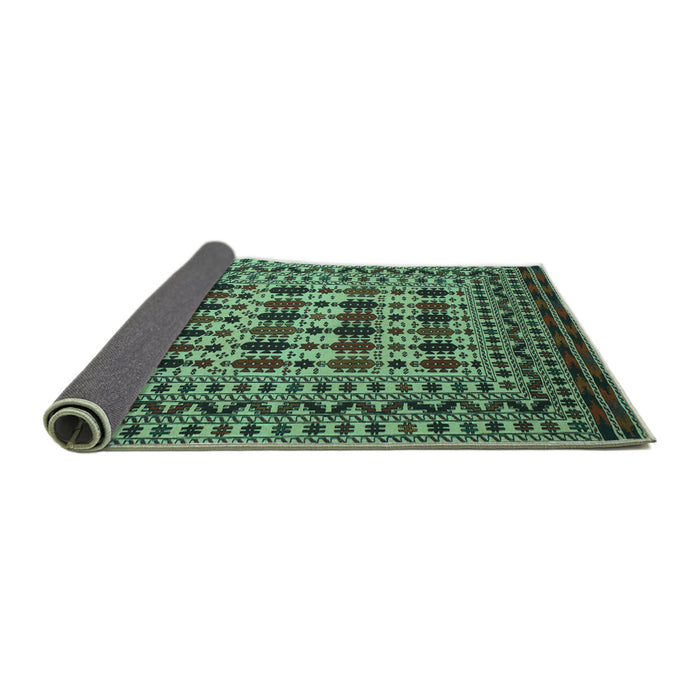 Sideview of Southwestern Turquoise Country Rug, tr2519turq