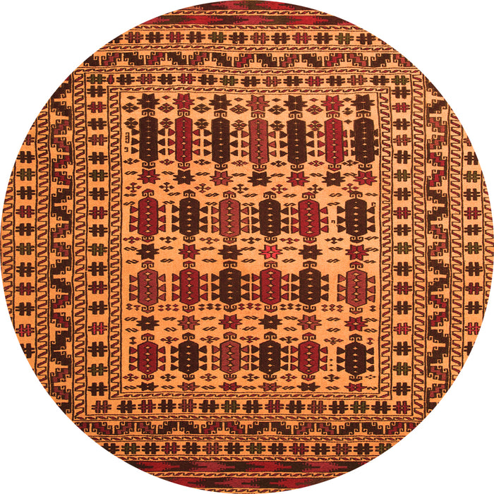 Square Southwestern Orange Country Rug, tr2519org