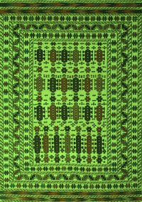 Southwestern Green Country Rug, tr2519grn