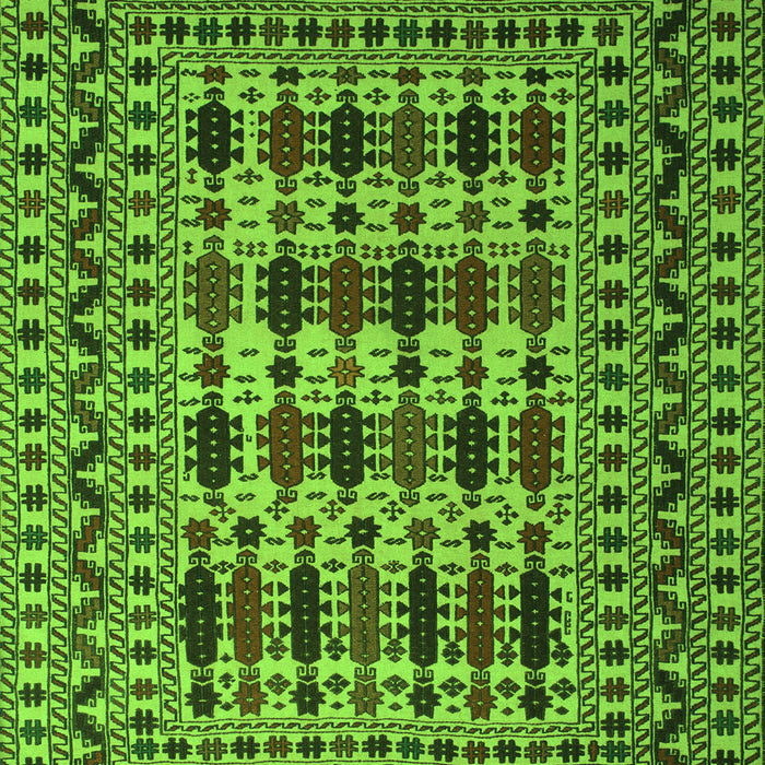 Southwestern Green Country Rug, tr2519grn