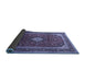 Sideview of Medallion Blue Traditional Rug, tr251blu