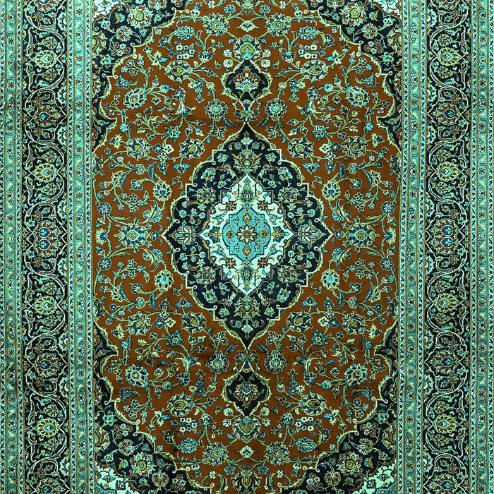 Medallion Turquoise Traditional Rug, tr251turq