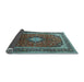 Sideview of Medallion Light Blue Traditional Rug, tr251lblu