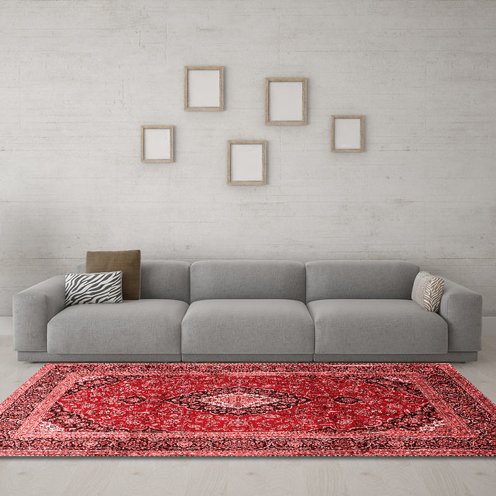 Traditional Red Washable Rugs