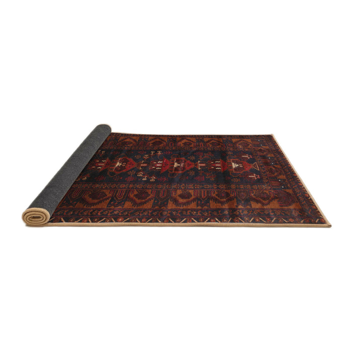 Sideview of Traditional Bakers Brown Persian Rug, tr2520