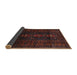 Sideview of Traditional Bakers Brown Persian Rug, tr2520