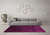 Machine Washable Persian Pink Traditional Rug, wshtr2520pnk