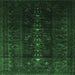 Square Persian Emerald Green Traditional Rug, tr2520emgrn