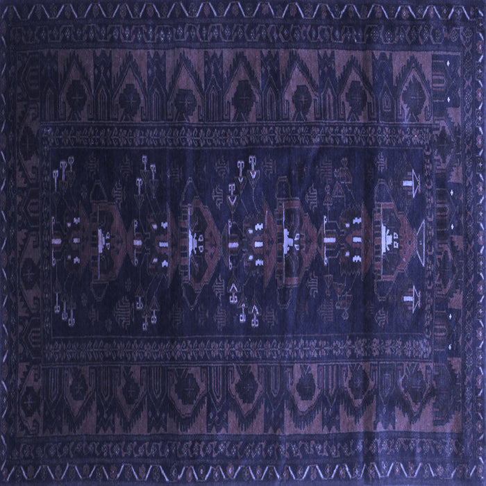 Square Persian Blue Traditional Rug, tr2520blu