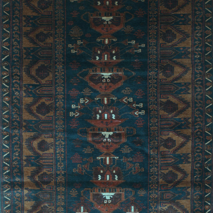 Machine Washable Persian Light Blue Traditional Rug, wshtr2520lblu