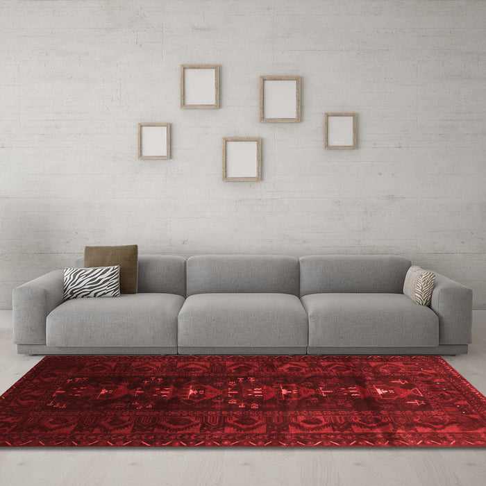 Traditional Red Washable Rugs