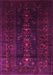 Machine Washable Persian Pink Traditional Rug, wshtr2520pnk