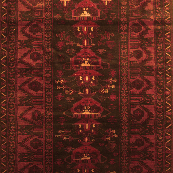 Serging Thickness of Machine Washable Persian Orange Traditional Area Rugs, wshtr2520org