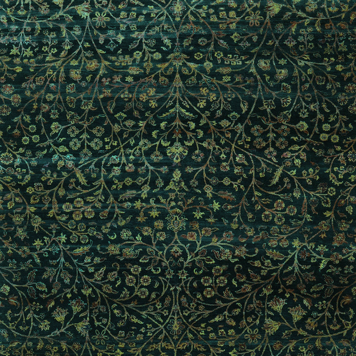 Machine Washable Persian Turquoise Traditional Area Rugs, wshtr2521turq