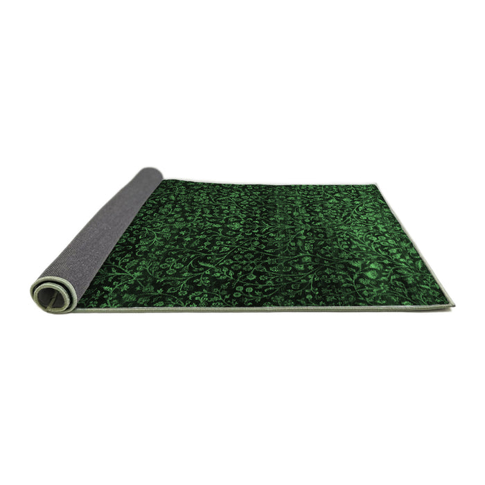 Sideview of Persian Emerald Green Traditional Rug, tr2521emgrn