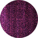 Round Machine Washable Persian Pink Traditional Rug, wshtr2521pnk