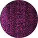 Round Persian Pink Traditional Rug, tr2521pnk