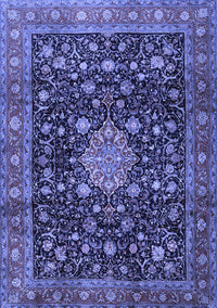 Medallion Blue Traditional Rug, tr2522blu