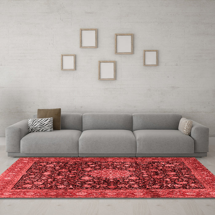 Traditional Red Washable Rugs