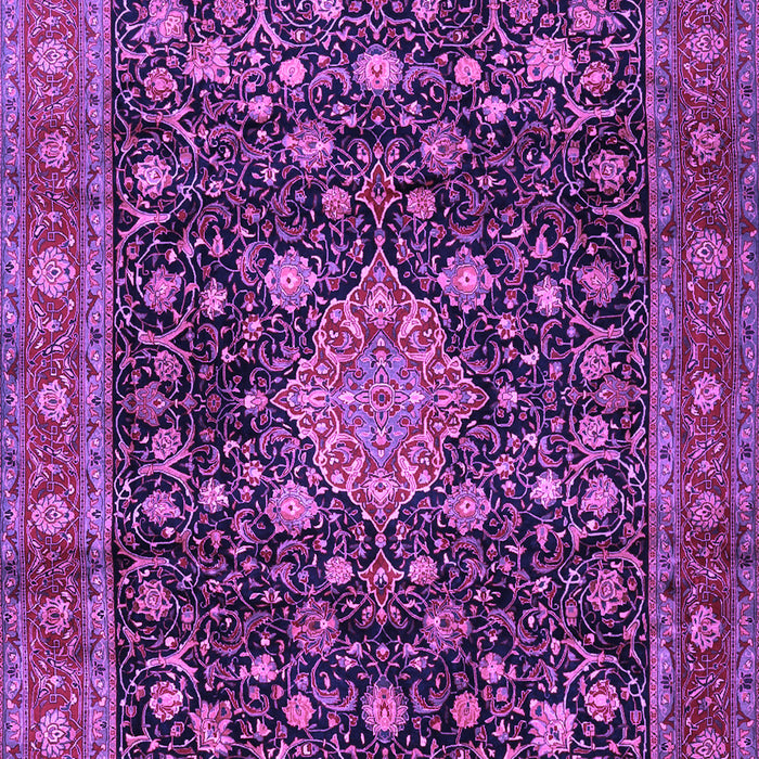 Medallion Purple Traditional Rug, tr2522pur