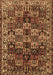 Machine Washable Persian Brown Traditional Rug, wshtr2523brn