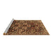 Sideview of Machine Washable Persian Brown Traditional Rug, wshtr2523brn