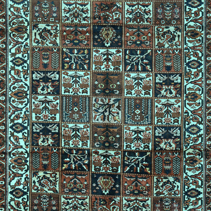 Machine Washable Persian Light Blue Traditional Rug, wshtr2523lblu