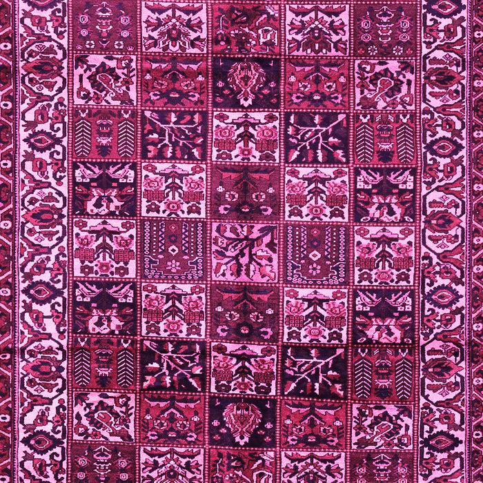 Machine Washable Persian Pink Traditional Rug, wshtr2523pnk