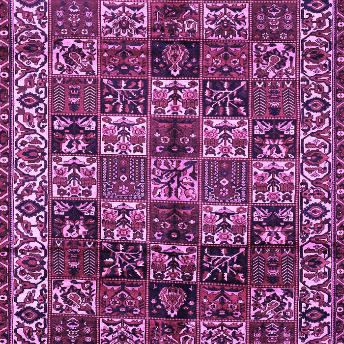 Machine Washable Persian Purple Traditional Area Rugs, wshtr2523pur