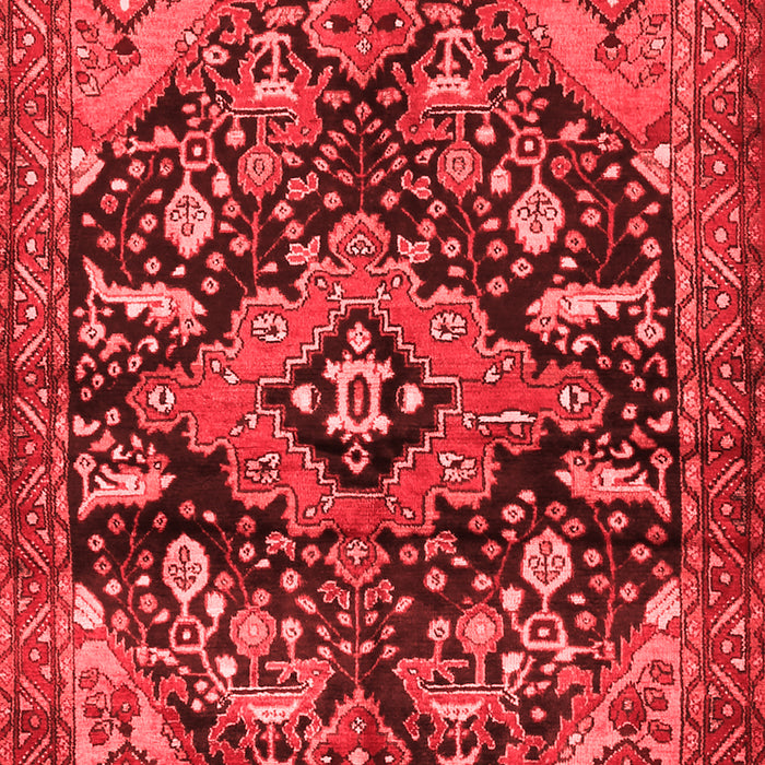 Machine Washable Persian Red Traditional Rug, wshtr2524red