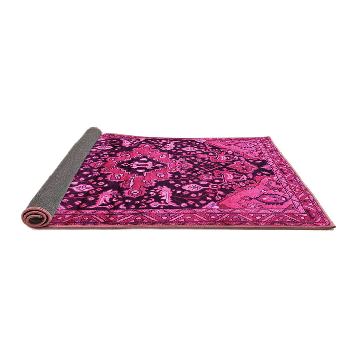 Sideview of Persian Pink Traditional Rug, tr2524pnk