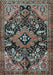 Machine Washable Persian Light Blue Traditional Rug, wshtr2524lblu