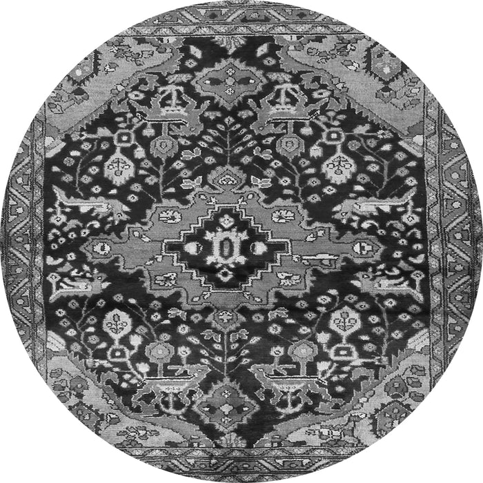 Machine Washable Persian Gray Traditional Rug, wshtr2524gry