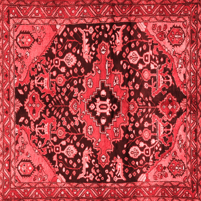 Machine Washable Persian Red Traditional Rug, wshtr2524red