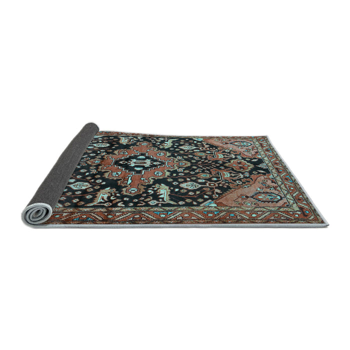 Sideview of Persian Light Blue Traditional Rug, tr2524lblu