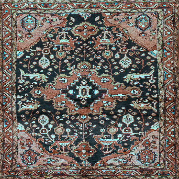 Square Persian Light Blue Traditional Rug, tr2524lblu