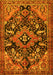 Machine Washable Persian Yellow Traditional Rug, wshtr2524yw